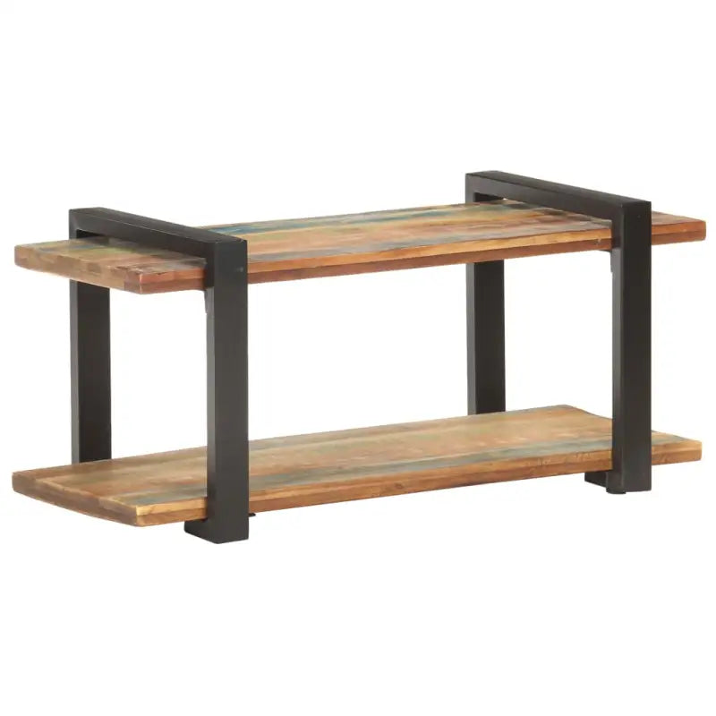 Massief acaciahout industriële tv-meubel voor woonkamer of ontspanning - 1 / 90 cm / massief gerecycled hout