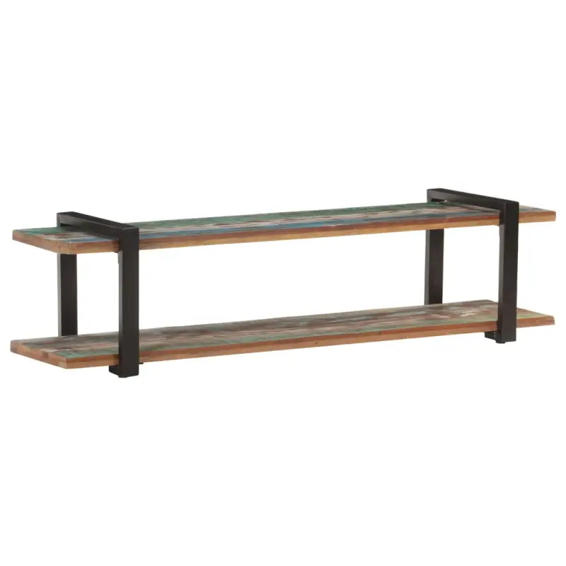 Massief acaciahout industriële tv-meubel voor woonkamer of ontspanning - 1 / 160 cm / massief gerecycled hout