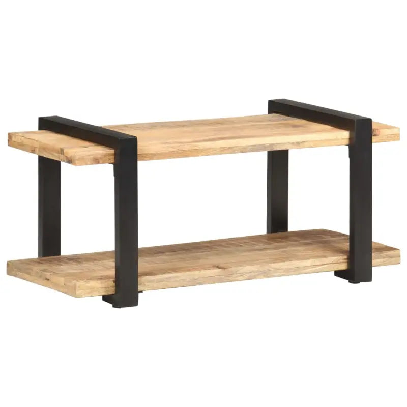 Massief acaciahout industriële tv-meubel voor woonkamer of ontspanning - 1 / 90 cm / Ruw mangohout - Tv-meubels