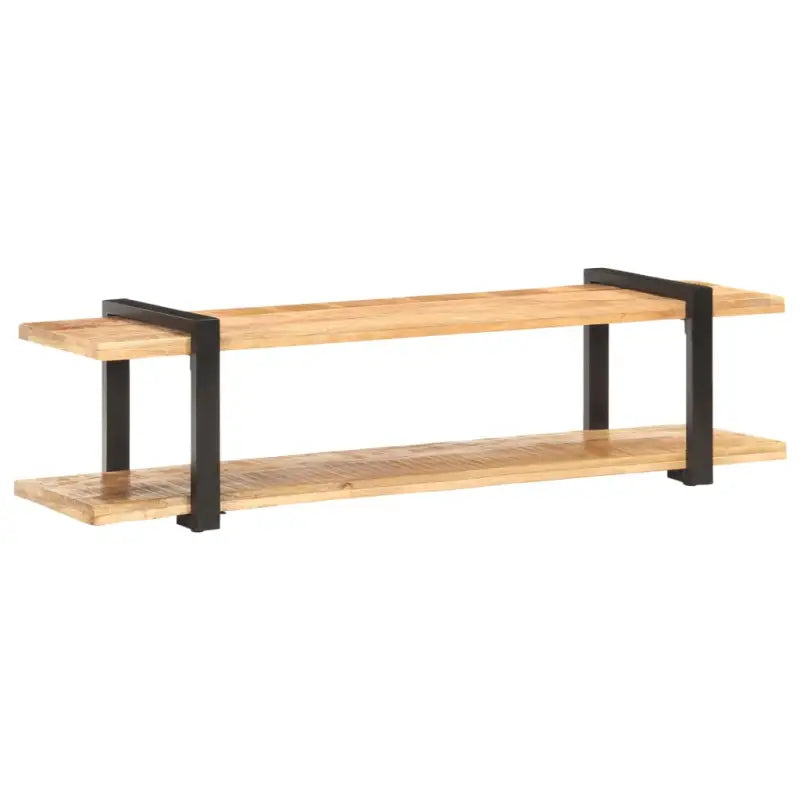 Massief acaciahout industriële tv-meubel voor woonkamer of ontspanning - 1 / 160 cm / Massief ruw mangohout - Tv-meubels