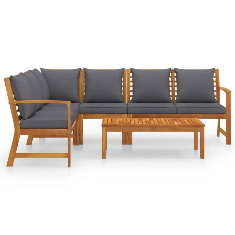 Massief Acaciahout Loungeset voor buiten met moderne elegantie - Tuinsets