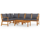 Massief Acaciahout Loungeset voor buiten met moderne elegantie - Tuinsets