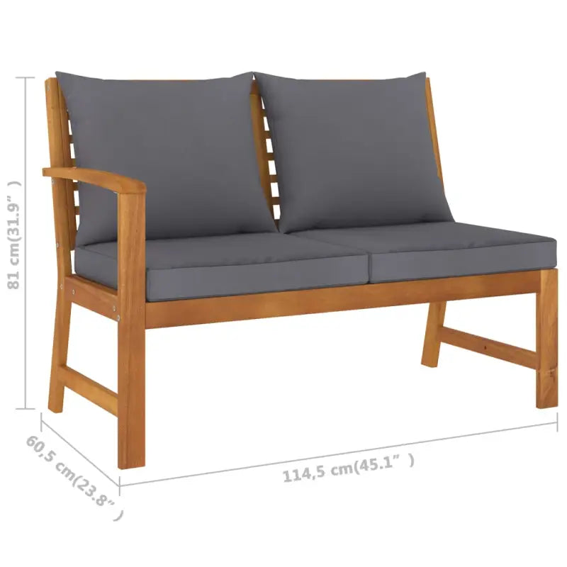 Massief Acaciahout Loungeset voor buiten met moderne elegantie - Tuinsets