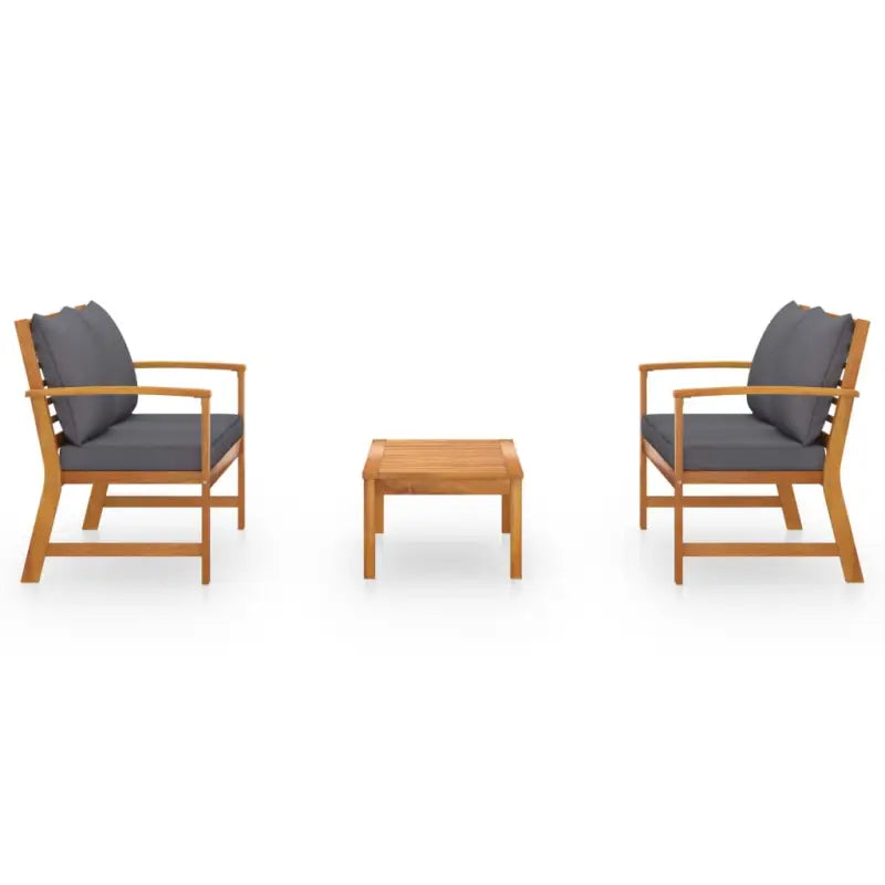 Massief Acaciahout Loungeset voor Tuin met Stijl en Functionaliteit - Tuinsets