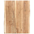 Massief acaciahout Tafelblad met natuurlijke rand voor stijlvolle tafels - 80 x 60 x 3.8 cm / 1 - Tafelbladen