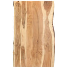 Massief acaciahout Tafelblad met natuurlijke rand voor stijlvolle tafels - 100 x 60 x 3.8 cm / 1 - Tafelbladen