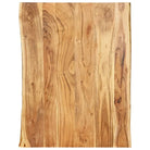 Massief acaciahout Tafelblad met natuurlijke rand voor stijlvolle tafels - 80 x 60 x 2.5 cm / 1 - Tafelbladen