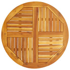 Massief acaciahout Tafelblad voor Tuintafel Verfrissend en Duurzaam - 80 cm / 1 / Rond - Tafelbladen