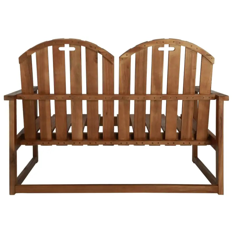 Massief acaciahout tuinbank voor 2 personen voor in de tuin of op het terras - Bruin / 1 - Tuinbanken