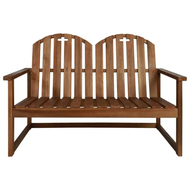 Massief acaciahout tuinbank voor 2 personen voor in de tuin of op het terras - Bruin / 1 - Tuinbanken