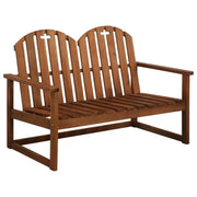 Massief acaciahout tuinbank voor 2 personen voor in de tuin of op het terras - Bruin / 1 - Tuinbanken