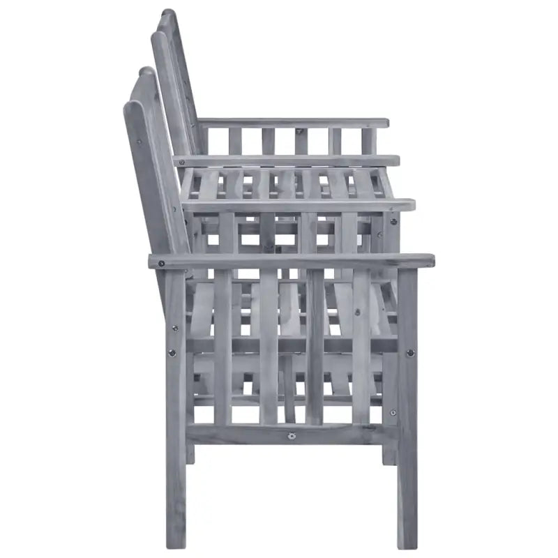 Massief acaciahout tuinset met houten tuinstoelen en theetafel - Tuinsets