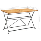 Massief Acaciahout Tuinset voor Rustieke Zitgelegenheid - 120 cm tafellengte - Tuinsets