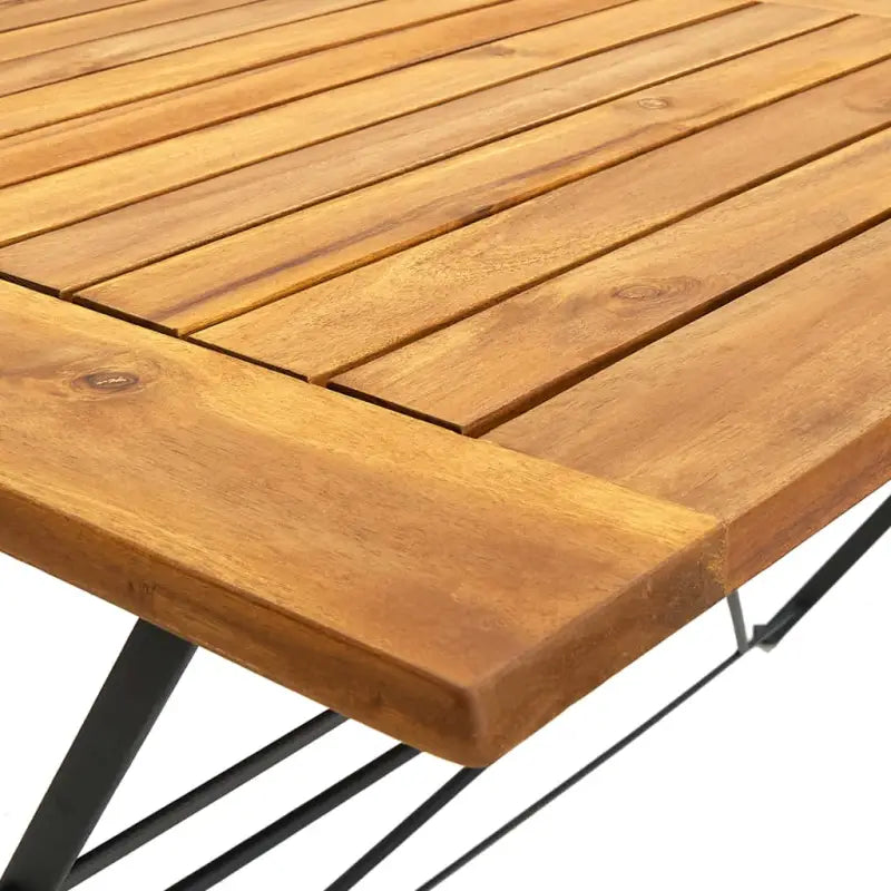 Massief Acaciahout Tuinset voor Rustieke Zitgelegenheid - 120 cm tafellengte - Tuinsets