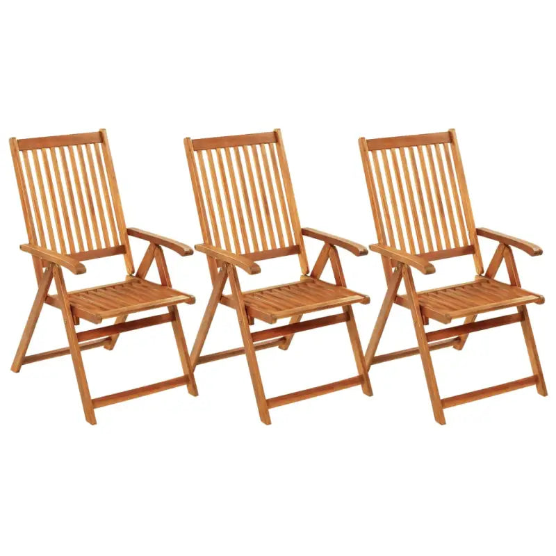 Massief acaciahout tuinstoelen met kussens en sets touwtjes levering bevat - Tuinstoelen
