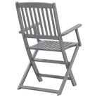 Massief acaciahout tuinstoelen met kussens voor tuin en terras - Tuinstoelen