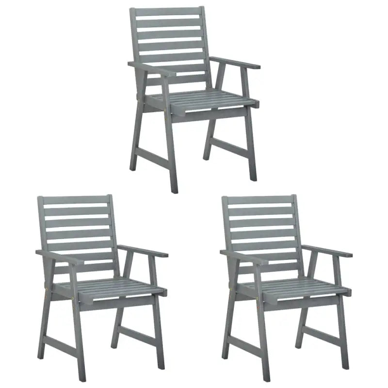Massief acaciahout tuinstoelen set met kussens voor buitengebruik - Tuinstoelen