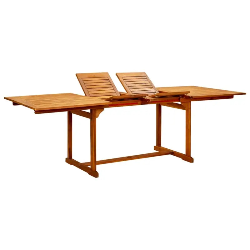 Massief acaciahout tuintafel met rustieke charme voor tuin of terras - 240 x 100 x 75 cm / 1 / Rechthoekig - Tuintafels
