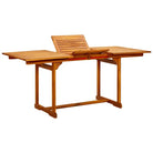Massief acaciahout tuintafel met rustieke charme voor tuin of terras - 170 x 80 x 75 cm / 1 / Rechthoekig - Tuintafels