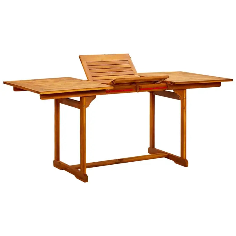 Massief acaciahout tuintafel met rustieke charme voor tuin of terras - 170 x 80 x 75 cm / 1 / Rechthoekig - Tuintafels