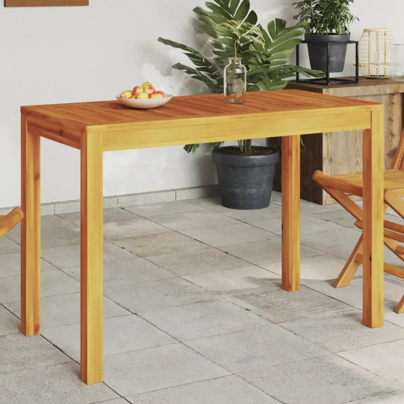 Massief acaciahout tuintafel voor gezellige buitenmaaltijden - 110 x 55 x 75 cm / 1 - Tuintafels