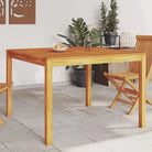 Massief acaciahout tuintafel voor gezellige buitenmaaltijden - 110 x 110 x 75 cm / 1 - Tuintafels