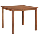 Massief acaciahout tuintafel voor gezellige buitenmaaltijden - 85 x 85 x 74 cm / 1 - Tuintafels