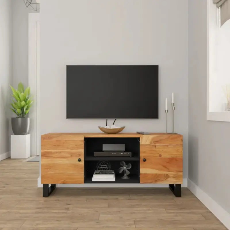 Massief Acaciahout Tv-Meubel met Moderne Charme - Tv-meubels