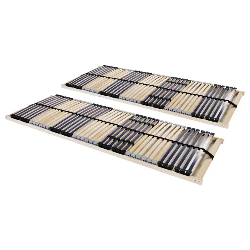 Massief beukenhouten bedbodem met sbs rubberen doppen en 7 comfortzones - 70 x 200 cm / 28 latten - Bedden & bedframes