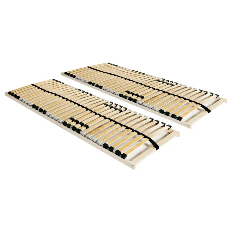 Massief beukenhouten bedbodem met sbs rubberen doppen en 7 comfortzones - Bedden & bedframes