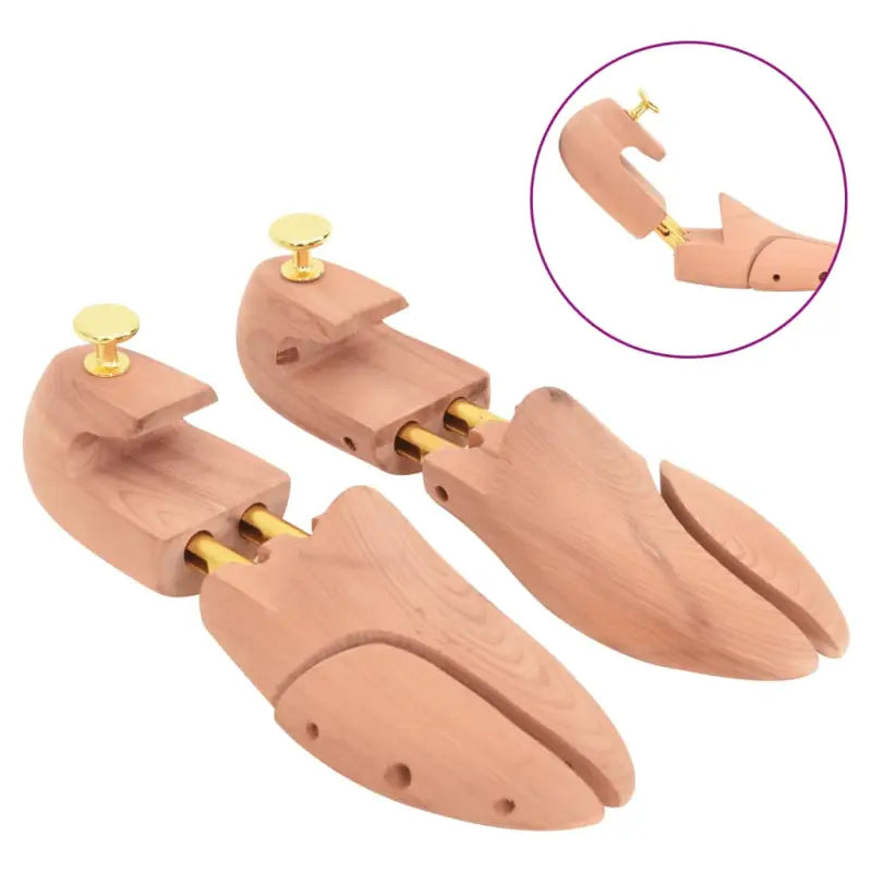 Massief Cederhout Schoenspanners voor Lage Schoenen Verlenging en Verbreding - Schoenspanners