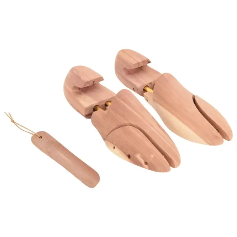 Massief Cederhout Schoenspanners voor Lage Schoenen Verlenging en Verbreding - 42-43 / 1 / zonder knop - Schoenspanners