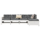 Massief Douglas Loungeset voor in de tuin van Vurenhout - Wit grenenhout - Tuinsets