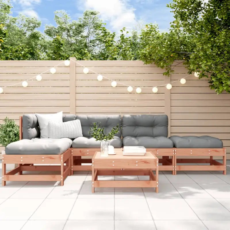 Massief Douglashout Lounge Tuinset voor Gezelligheid in de Tuin - Natuurlijk douglashout - Tuinsets