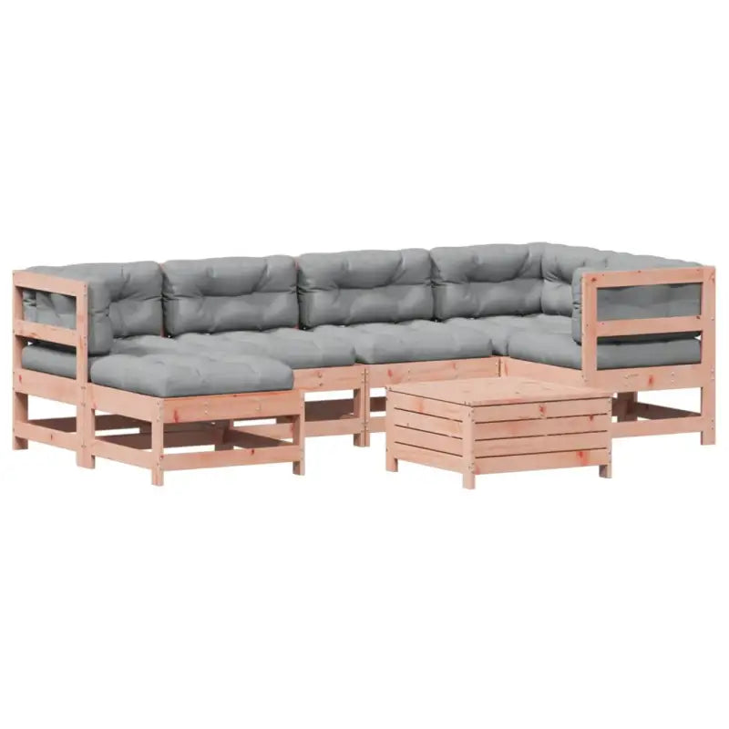 Massief Douglashout loungeset met gelat ontwerp voor in de tuin - Tuinsets