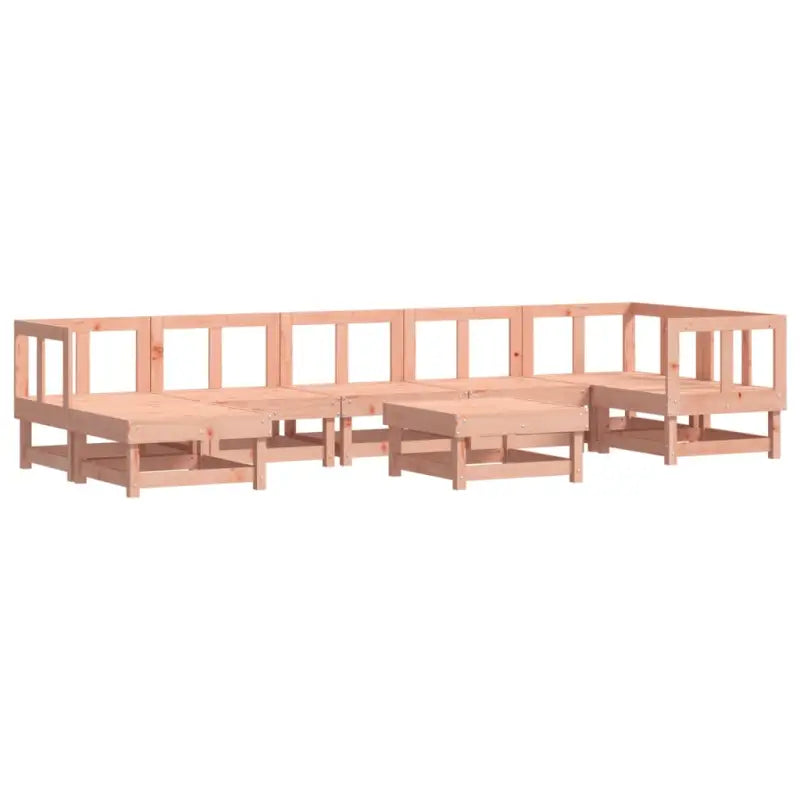 Massief Douglashout Loungeset met voetenbank en salontafel voor tuin - Tuinsets