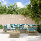 Massief Douglashout Loungeset voor in de Tuin met Zachte Kussens - Bruin - Tuinsets
