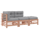 Massief Douglashout Tuin Lounge Set met Zachte Kussens - Tuinsets