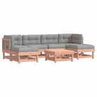Massief Douglashout tuin loungeset met zachte kussens en gelakt ontwerp - Tuinsets