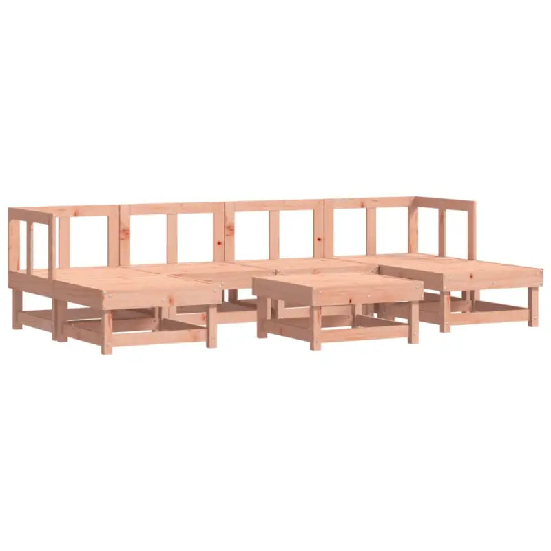 Massief Douglashout tuin loungeset met zachte kussens en gelakt ontwerp - Tuinsets