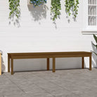 Massief Douglashout Tuinbank met Gelat ontwerp voor buitengebruik - Honingbruin grenenhout / 203.5 x 44 x 45 cm / 1