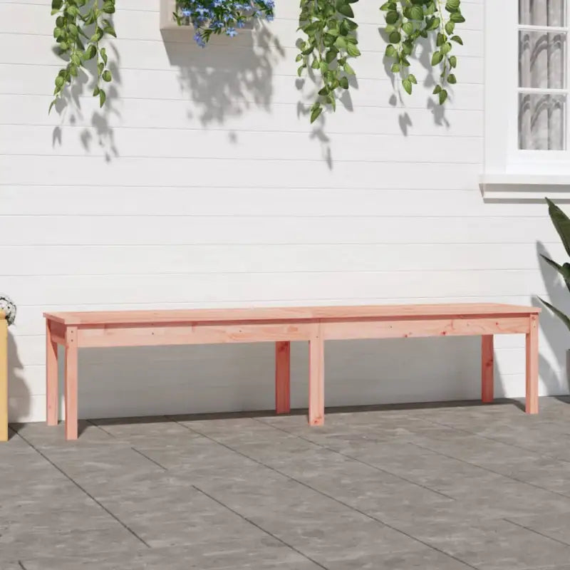 Massief Douglashout Tuinbank met Gelat ontwerp voor buitengebruik - Natuurlijk douglashout / 203.5 x 44 x 45 cm / 1