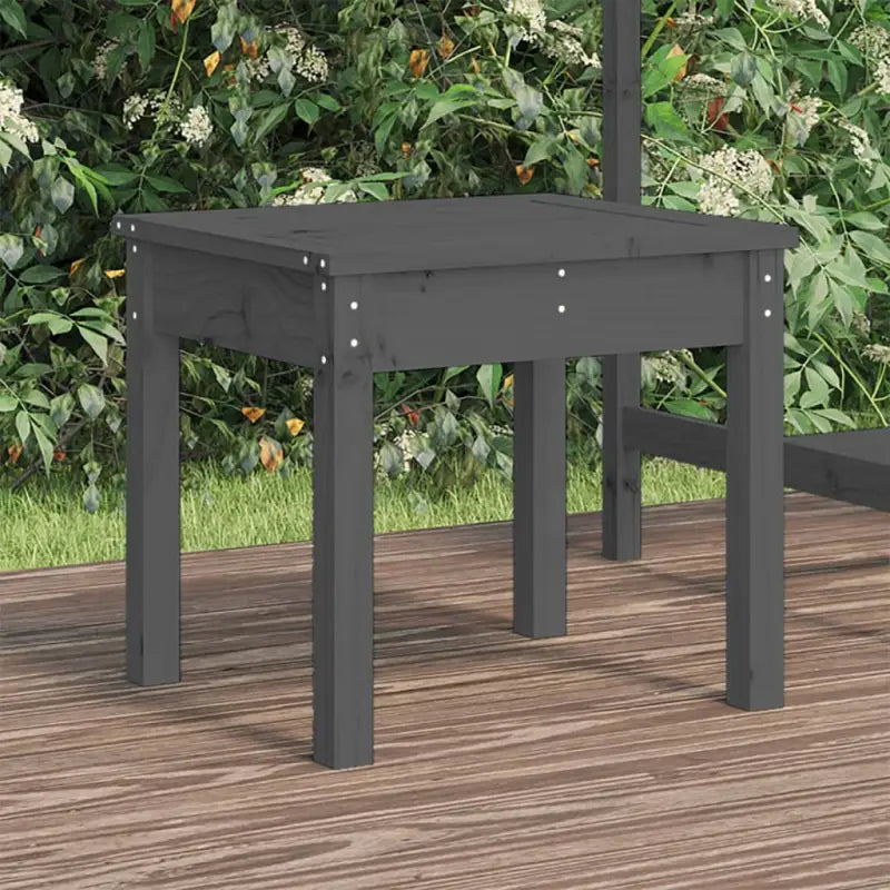 Massief Douglashout Tuinbank met Gelat ontwerp voor buitengebruik - Grijs grenenhout / 50 x 44 x 45 cm / 1 - Tuinbanken