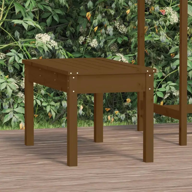 Massief Douglashout Tuinbank met Gelat ontwerp voor buitengebruik - Honingbruin grenenhout / 80 x 44 x 45 cm / 1
