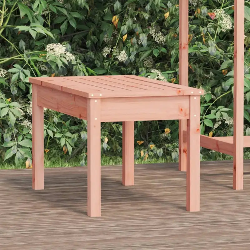 Massief Douglashout Tuinbank met Gelat ontwerp voor buitengebruik - Natuurlijk douglashout / 80 x 44 x 45 cm / 1