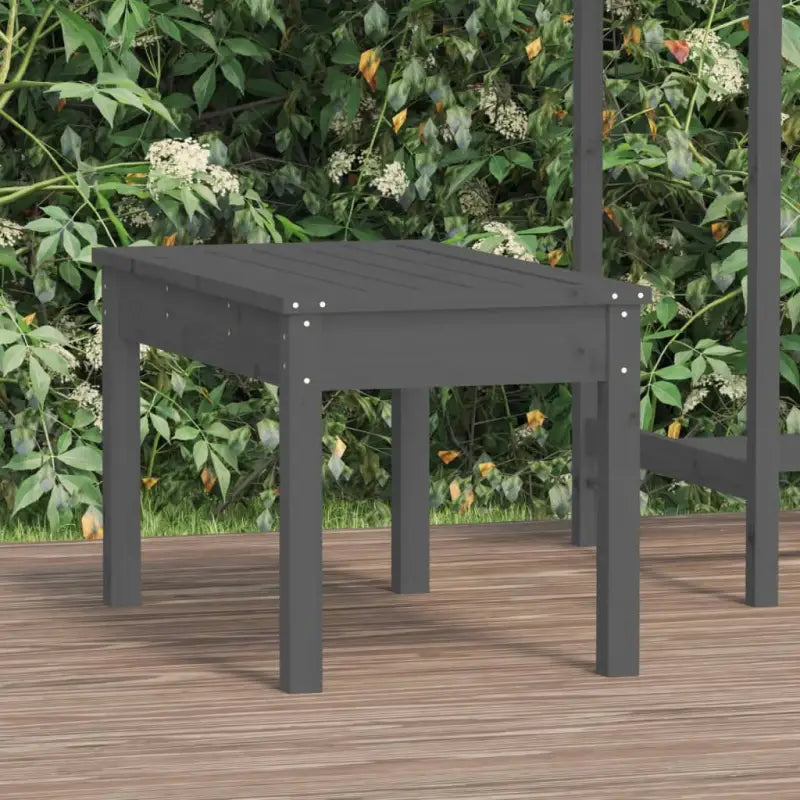Massief Douglashout Tuinbank met Gelat ontwerp voor buitengebruik - Grijs grenenhout / 80 x 44 x 45 cm / 1 - Tuinbanken