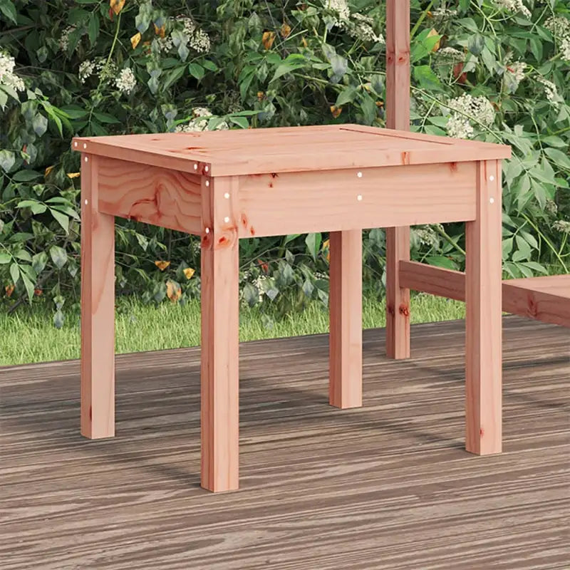 Massief Douglashout Tuinbank met Gelat ontwerp voor buitengebruik - Natuurlijk douglashout / 50 x 44 x 45 cm / 1