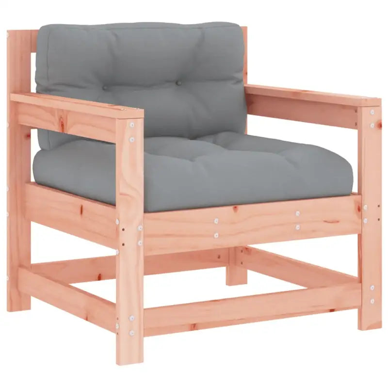 Massief Douglashout tuinset met houten loungeset en zachte kussens - Tuinsets