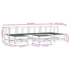 Massief Douglashout Tuinset met Lounge Lounge voor Gezelligheid - Tuinsets