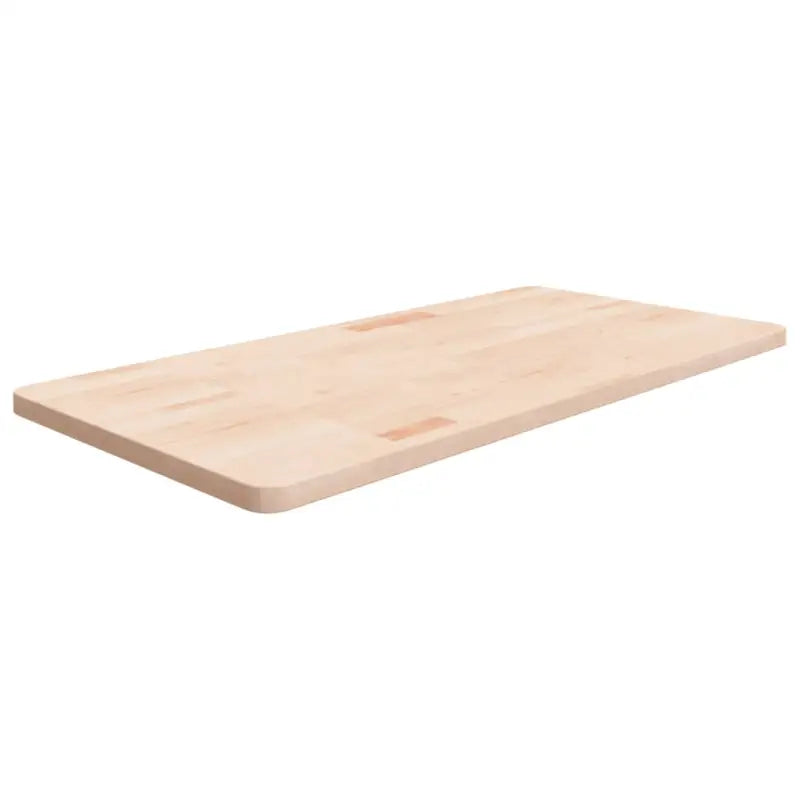 Massief eikenhout wastafelblad voor een natuurlijke renovatie - Naturel / 100 x 50 x 2.5 cm - Aanrechtbladen